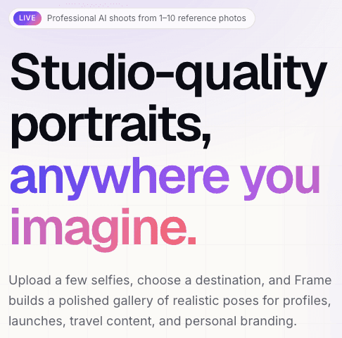 Frame - AI Portrait Generator