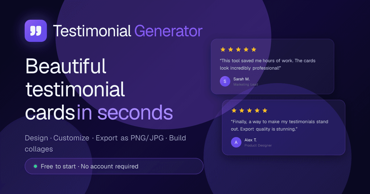 Testimonial Generator